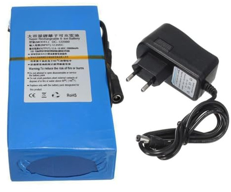WILLQ 12V 20000mAh Battery Pack with Charger Portable 12V 20Ah Battery Polymer Lithium Battery for Led Light Strip/Alarm Systems/Outdoor Devices Backup Battery
