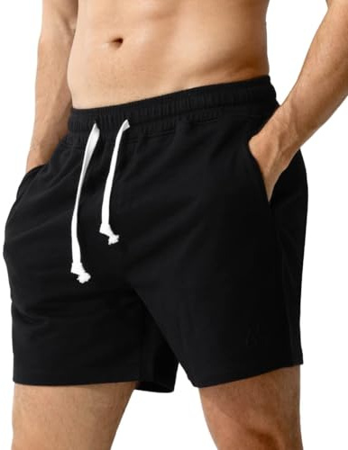 Casey Kevin Pantalon Corto Hombre Algodón Cremallera Bolsillos Deporte Gimnasio Pantalón Running Calzonas Fútbol Baloncesto Verano Shorts Tenis Deportivo Gym Cortas Regalo