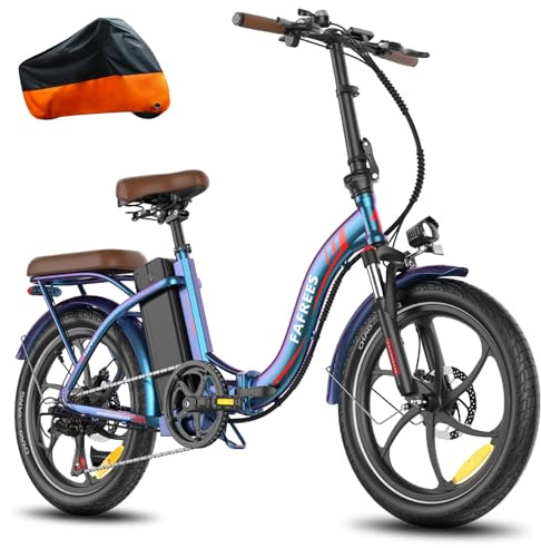 Fafrees F20+ Pro E Bike pieghevole da 20 pollici, 810 Wh [ufficiale] Fatbike da uomo e da donna, 22,5 Ah, bicicletta elettrica da 250 W, Fat Ebike, 140 kg, bicicletta elettrica (Aurora Blue)