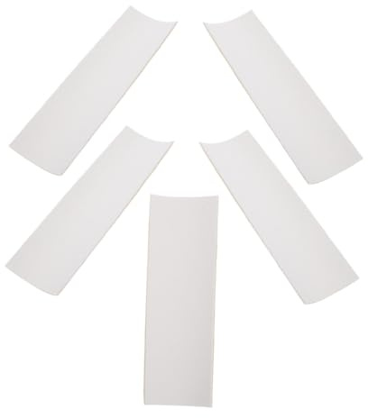 SOIMISS Cinta Antideslizante para Monopatín De Dedo 5 Piezas Espuma Suave 38x110 Mm Blanca Adhesiva para Niños y Adultos Control Cómodo Juegos De Dedos Accesorios