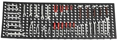 Hellery Miniatur Garage Modell 1/64 Pegboard Panel Zubehör Auto Reparatur Werkstatt Szene PP Material für Sammler Und Diorama Modellauto Displays