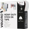 VELCRO Marke | Klettband Selbstklebend | Zuschneidbares industrielles extra starkes doppelseitiges selbstklebendes Klettband mit Klettverschluss | Weiß | 50 mm x 100 mm