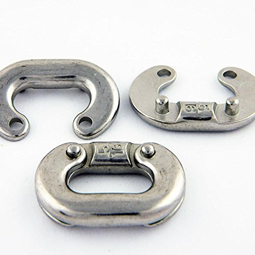 wellenshop Kettennotglied Ø 6-12 mm Edelstahl Kettenschloss Ankerkette