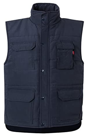 VELILLA 108; Chaleco acolchado multibolsillos; Color Azul Navy; Talla XXL
