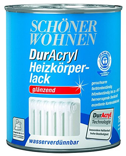 SCHÖNER WOHNEN FARBE DurAcryl Heizkörperlack, glänzend Inhalt: 2,5l
