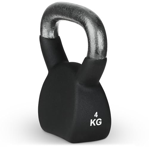Athlyt - Cast Kettlebell/Kugelhantel aus Gusseisen, 4 kg