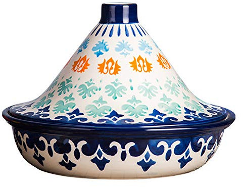 XCXDX Tagine De Color De Esmalte Hecho A Mano, Cazuela De Cerámica, Arcilla Saludable Cocida A Alta Temperatura, Olla A Presión Micro, 1.5L A