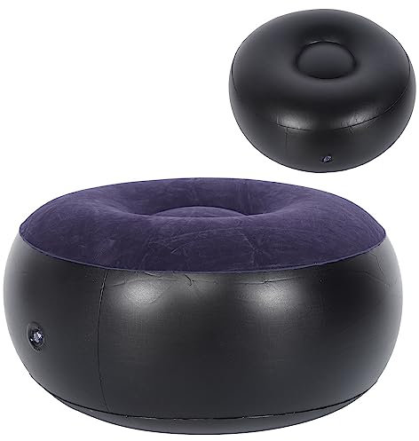 Aufblasbarer Campingstuhl mit Flocking - Tragbarer Sofa Stuhl für Wohnzimmer und Garten - Ideal zum Entspannen Outdoor oder im Freien