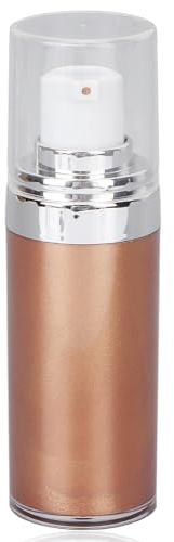Glitter Body Makeup Liquid Cream Shimmering Body, Glitter Body Makeup Liquid Cream Lotion Glitter Moisturizing Face Skin Lotion Cosmetic Shimmering Body Lotion with Illuminating (#3 Bronzegold)