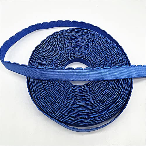 5 Yards/lotto 10 Millimetri Mezzaluna Pizzo Nastro Elastico Piegare Su Fascia Elastica per Cucire Pizzo Trim Vita Abbigliamento Accessorio