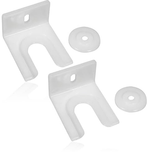 SPARES2GO Integrated Fridge/Freezer Door Clip Fixing Bracket compatible with Electrolux Built-in x 2