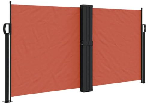 vidaXL Tenda da Sole Laterale Retrattile Terracotta 120x600 cm