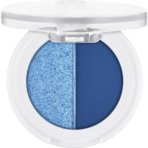 essence soft touch duo eyeshadow, Lidschatten, Nr. 03, Blau, 2 Blau-Töne, langanhaltend, sofortiges Ergebnis, vegan, ohne Mikroplastikpartikel, Nanopartikel frei, ohne Parfüm, 1er Pack (1.8g)