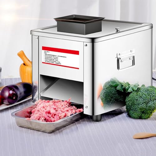 Electric Meat Slicer Shredded Cutting Machine Stainless Steel 330lb/h - 850W Meat Cutter Machine for Meat Vegetables Deli Food Slicing Machine