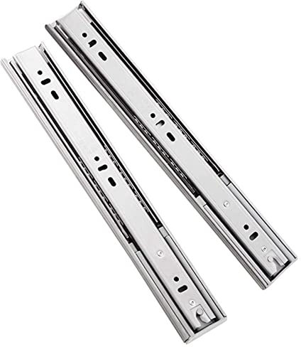 Schubladenführung mit Soft-Close-Funktion, Vollauszug, Kugellagerschiene, 300 mm, 350 mm, 500 mm, Schubladenschienen, Küche, Hochleistungs-Schubladenschienen, dreiteilig, 45 kg, 1 Paar