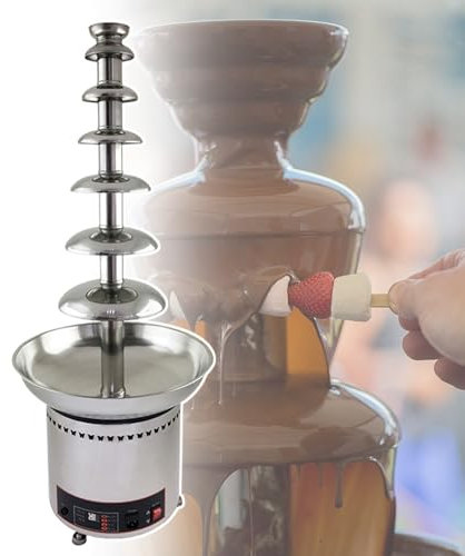 Electric Melting Chocolate Fountain Machine, Multi-Layer Tier Chocolate Cheese Fountain, for Melted Cheese, Queso, Candy,7tiers-220V