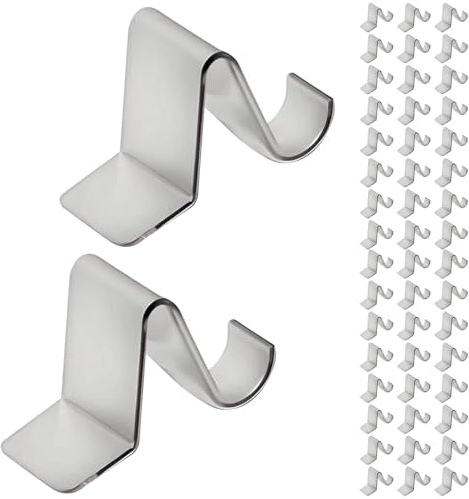 50 Pcs Cabinet Shelf Clips, Shelf Support Pegs Removable Shelving Holders, Heavy Duty Metal Shelf Clips Shelf Clips Brackets, Shelf Pegs for Wood Shelves Home Kitchen Cabinet Bookshelf Accessories