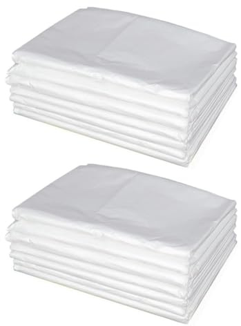 JUMPLAWN 100pcs Disposable Thin Cage Liner 95x70cm Plastic Liner for Rabbit Hutch and Guinea Pig Cage Bedding Small Pet Film Pad for Rabbit and Rodent Supplies