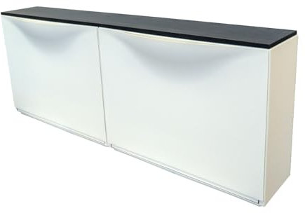 Baumaxxe Abdeckplatte passend für Trones I 102,6 x 15,9 cm I rechteckig I Stärke: 10 mm I schwarz Ash I MDF Platte Melaminbeschichtung beidseitig I DIY-Projekte I bm358