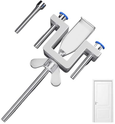 VBSYUYQ Portable Travel Door Lock, 304 Stainless Steel Adjustable Latch | stainless steel portable door lock, dual nut adjustable fit, tool-free no damage install, for hotel apartment dorm travel
