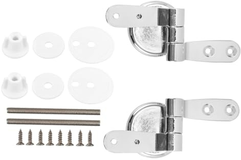 HONITANO Charnière de Siège de Toilette Zinc avec Fixations Amortisseur de Fermeture Douce Accessoires pour Abattant Wc Installation Facile