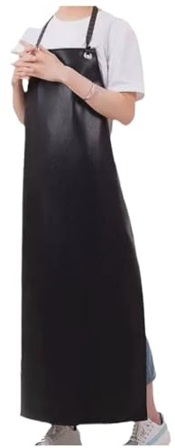 JTZYM Tablier Professionnel en PVC Imperméable et Résistant aux Taches, Réglable et Robuste, Idéal pour Cuisine, Grillades, Vaisselle et Boucherie