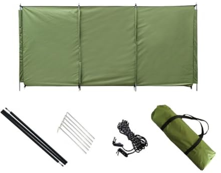 EpheyFIF Pare-vent de camping 520 x 140 cm pour la plage, le camping, les pique-niques