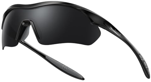 Lamicall Occhiali da Sole Ciclismo Polarizzati - [22g Ultraleggeri] TAC Lente de una Pieza, UV400 Protezione, TR90-Montatura, Nasello & Aste degli Occhiali Regolabile, Occhiali Sportivi per Uomo/Donna