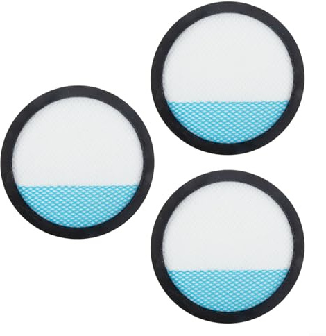 Glewi för Ryobi-18V 1+ sladdlösa vakuumtvättbara filter, ersättning för PCL720 PBLSV716 A32SV720N, återanvändbart HEPA-filter för PCL720 (3-pack)