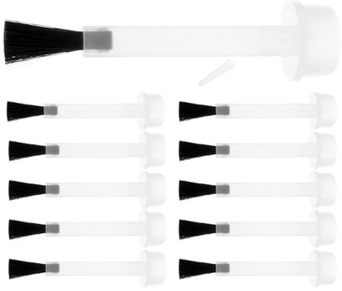VOSAREA 20pcs Replacement Nail Polish Bottle Brush for Nail Art with Soft Plastic Bristles Lightweight and Safe to Use for Dip Powder Base Coat Top Coat Application