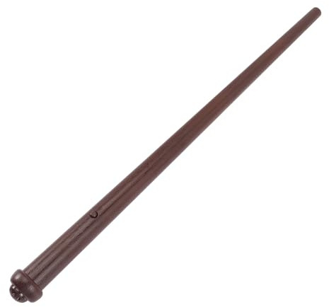 Lurrose Sceptre Lumineux en Plastique Marron pour Cosplay et Productions Théâtrales, Bâton Magique Robuste Design Lumineux Adapté aux Garçon et Filles et Adultes