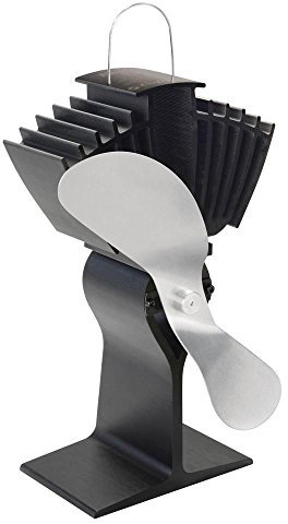 Ecofan AirMax, klassischer Stil, wärmebetriebener Holzofenventilator, 297 m³/h, 812AMKBX, 228 mm Flügel, Nikelfarben