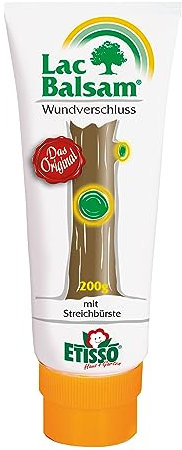 Etisso® LacBalsam® Wundverschluss für Bäume (200g) · Wundbalsam Baum · Baumpflaster bei Rindenverletzung & Schnitten · Baumwachs zur Wundbehandlung · Speziell für Ziergehölze & Obstbäume
