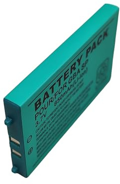 Link-e - Ersatzakku 3.7V 850mAh kompatibel mit der tragbaren Konsole Nintendo Gameboy Advance GBA SP (Schraubendreher enthalten)