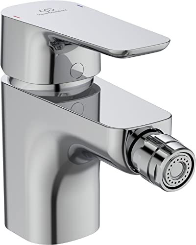 Ideal Standard - Ceraplan III, Miscelatore monocomando bidet, Rubinetto bagno con cartuccia Firmaflow, Tecnologia Click, Easyfix, Smartshine, Cromato