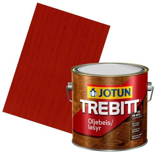 JOTUN TREBITT Lasur Schwedenrot 3l - Holzlasur Holzschutzlasur