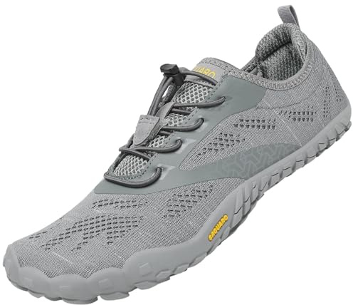 SAGUARO Unisex Barfußschuhe Atmungsaktiv Leichte Fitnessschuhe Breiter Zehenbox