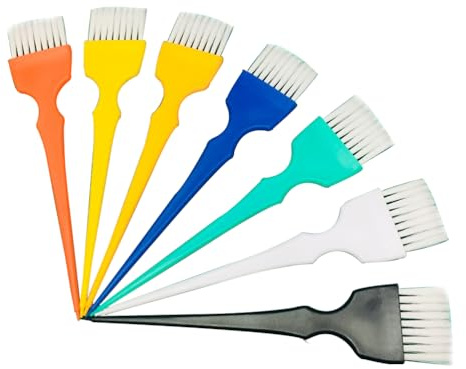Beaupretty 7Pcs Hair Coloring Brush Set Hair Dyeing Tools for Salon and Diy Use Tint Applicators for Precise Highlights and Color Mixing