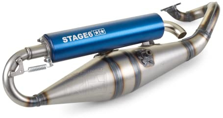 Auspuff Stage6 Pro Replica MK2 Blau Minarelli liegend / China 2-Takt
