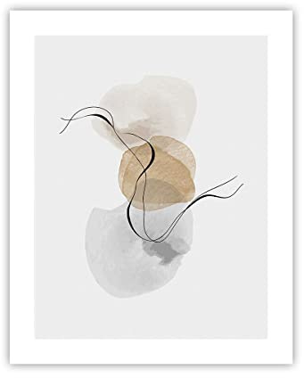 ARTTOR Poster Wandbild Kunstdruck 40x50cm Abstrakt Pastell - 4827 - P2X | Aquarell Minimalistisch Vertikal ohne Rahmen Wohnzimmer Schlafzimmer Küche Büro Wanddeko Kunstposter ARTTOR