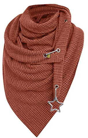Damen Schal Baumwolle Dreieckstuch Frauen Winterschal Herbstschal Warm Dreieck Schal Halstuch Scarf