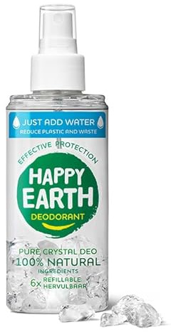 Happy Earth 100% naturlig deodorant Just-add-water unscented 100 ml