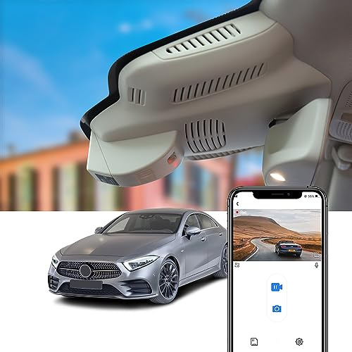 Fitcamx Dashcam 4K Geeignet für Mercedes-Benz CLS (HD2-6118) 2019-2023 C257 (3rd Gen), OEM Autokamera 2160P UHD Video WiFi, Loop-Aufnahme, G-Sensor, WDR Dash Cam, Plug & Play, Black, 64GB Karte