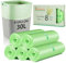 Dntorx 5 Rolls 30L Bin Bags Heavy-Duty, 100 Counts Bin Liners Food Waste Bag Strong Rubbish Bags Garbage Bags for Kitchen Countertop Bathroom Bin Garden Waste Office(60 x 65cm 30L)