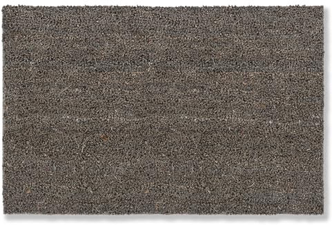 Carpido rutschfeste Kokosmatte - 40 x 60 cm Grau - nachhaltige Naturfaser für den überdachten Außenbereich - 100% Kokos Fußmatte - Antibakterielle Türmatte