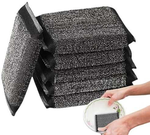 6 Pièces Éponge en Acier Inoxydable, Éponges À Récurer De Cuisine, Épurateur De Vaisselle en Fil Métallique, Tampons À Récurer Anti-Rayures, Éponges De Cuisine Réutilisables Et Outils