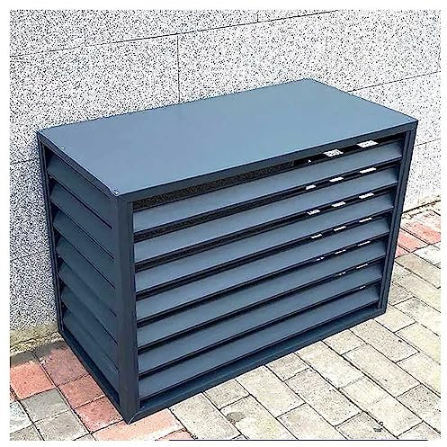 Valla de privacidad resistente para aire acondicionado al aire libre con ventana impermeable a prueba de polvo, cubierta protectora de CA para protección contra el calor y el frío