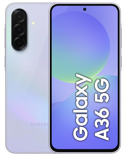 Samsung Galaxy A36 [Version AU] Téléphone Portable 5G série A, Intelligence géniale, Stockage de 128 Go, écran 6,7, Longue durée de Vie, Charge Super Rapide, Lavande