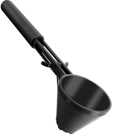 Embudo de cuchara medidora, cuchara medidora de cocina, suministros de cocina reutilizables con mango largo, medida precisa para proteína en polvo y fórmula, 7.3 x 1.6 pulgadas