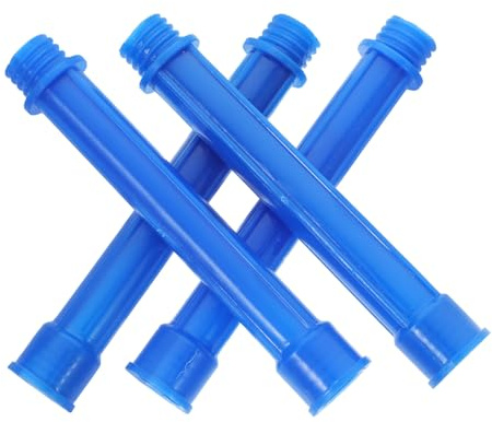 Cabilock 4pcs Screw on Caulking Extension Tubes Reusable Small Tube Caulk Finishing Tips Adapter for Pneumatic Glass Sealant Gun Accessories